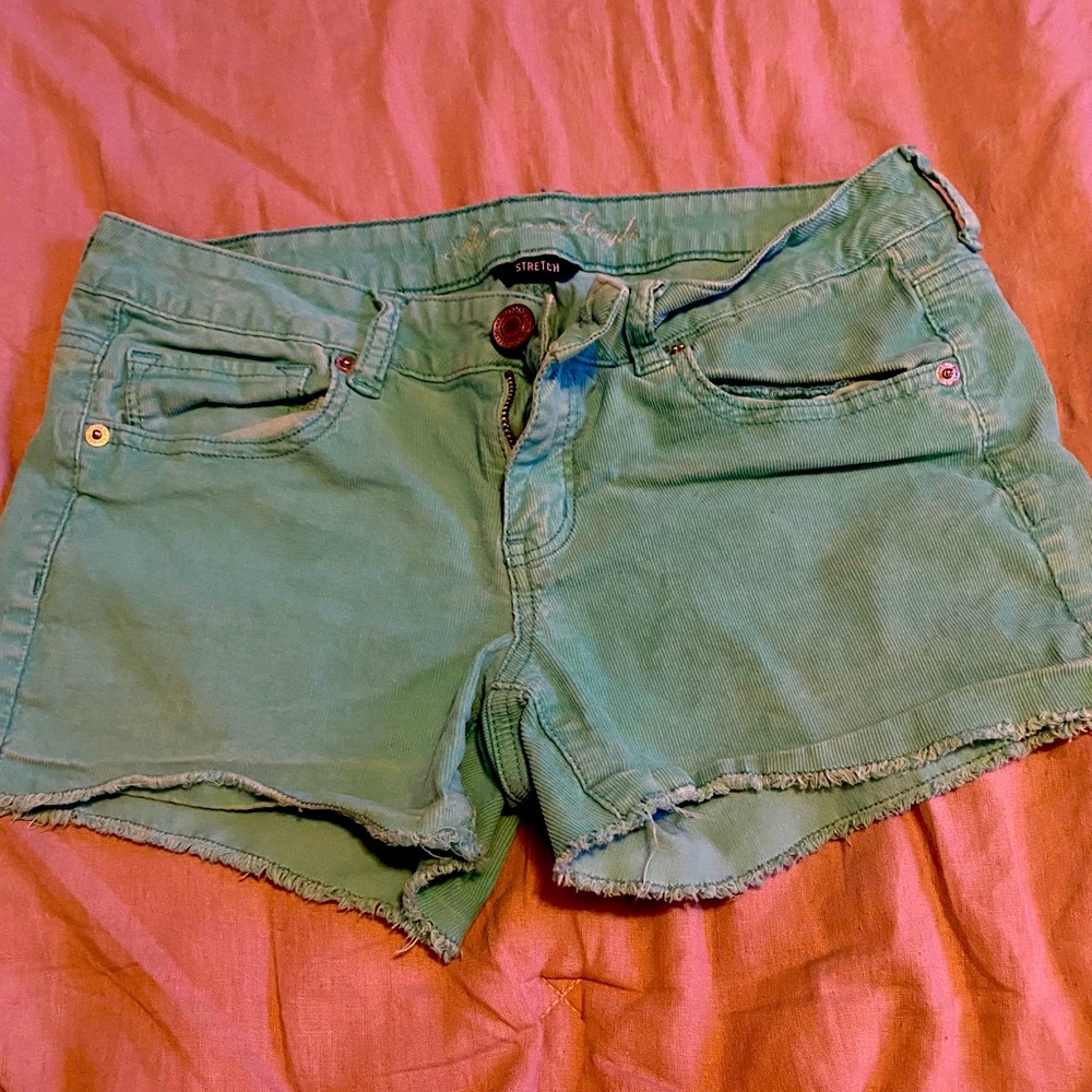 American Eagle teal shorts